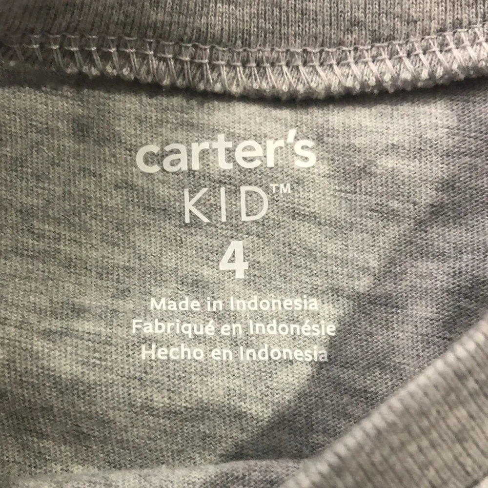 NEW Carter’s Girls Flip Sequin Heart Bell Sleeve Top, Size 4, Gray Pink